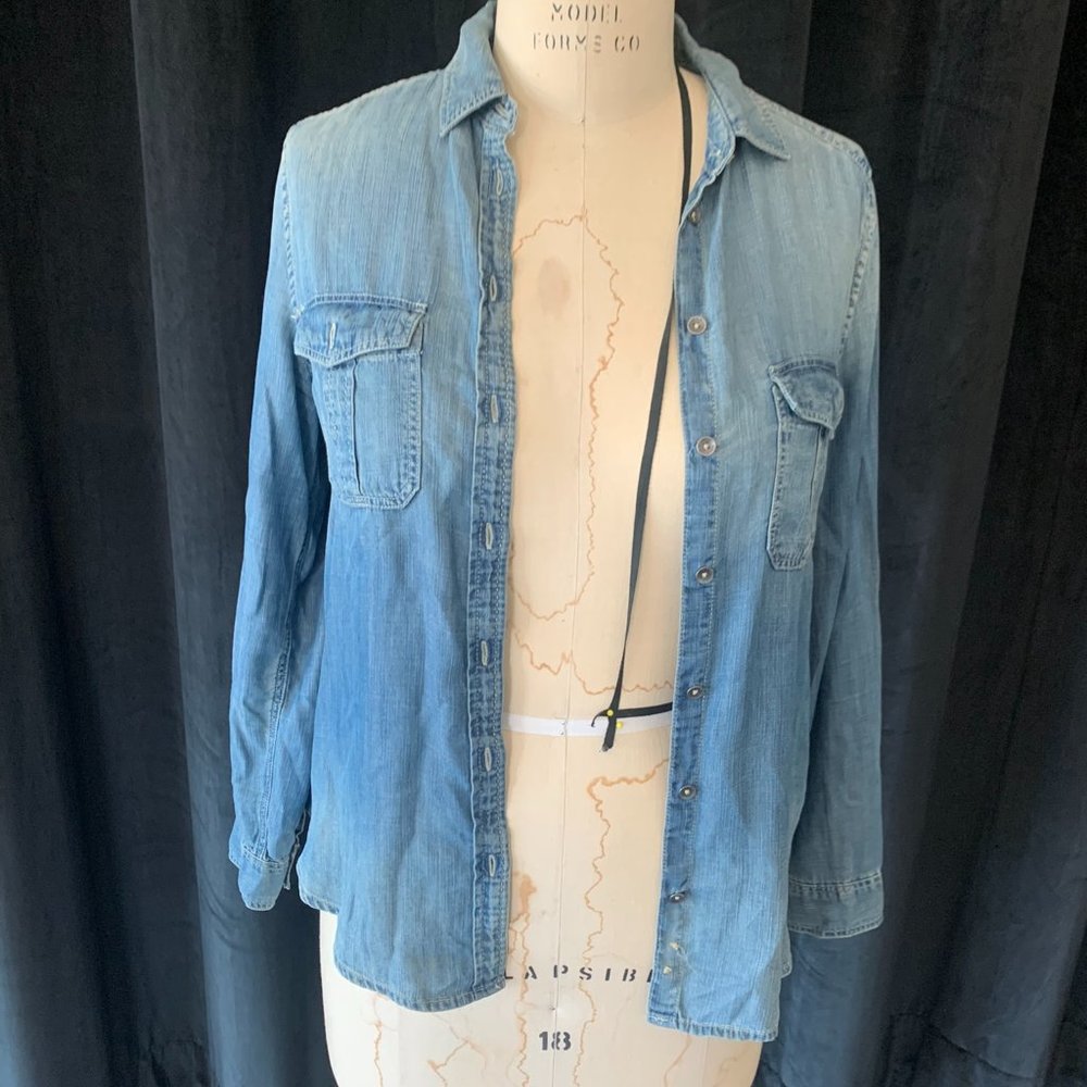 Denim Throw Over Jacket Boyfriend Fit